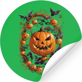 Discover Jack-o'-Lantern Stickers