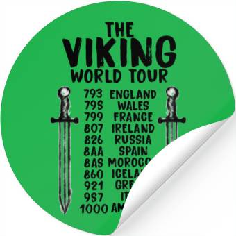 Discover The Viking World Tour Stickers