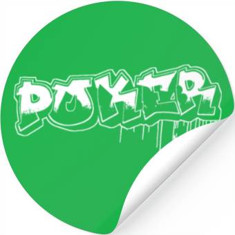 Discover Poker Graffiti Stickers
