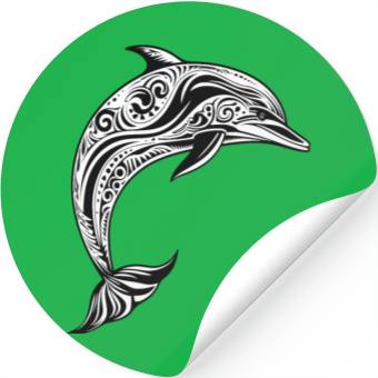 Discover Dolphin maori design Stickers