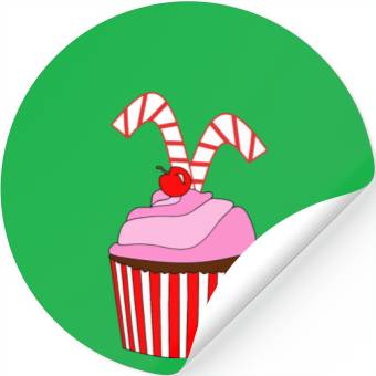 Discover Cupcakes And Candy Canes Stickers