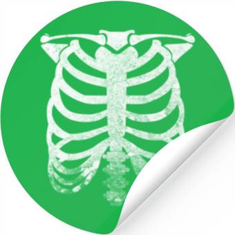 Discover Halloween Skeleton Rib Cage Stickers