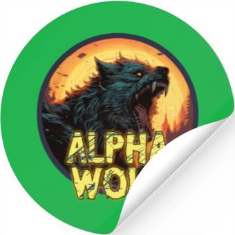 Discover Alpha Wolf Stickers