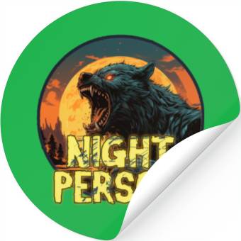 Discover Night Person Stickers