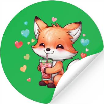 Discover Fox cub Stickers
