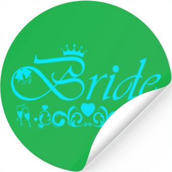 Discover Bride Bachelorette Party Blue Stickers