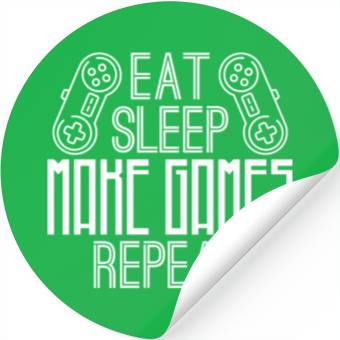 Discover Game Developer Life Coder Dev Programmer Gameplay Stickers