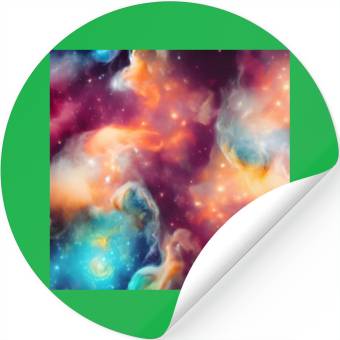 Discover Galaxy nebula abstract design Stickers