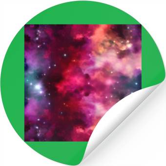 Discover Galaxy nebula abstract design Stickers