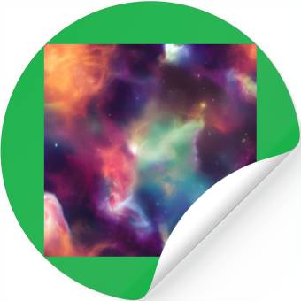 Discover Galaxy nebula abstract design Stickers