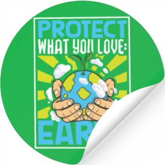 Discover Climate Change Environmental Earth Day Planet Stickers