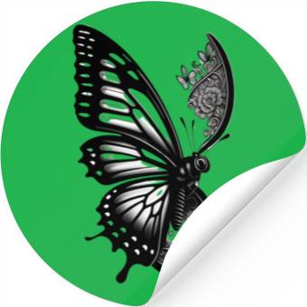 Discover Butterfly-skull design Stickers