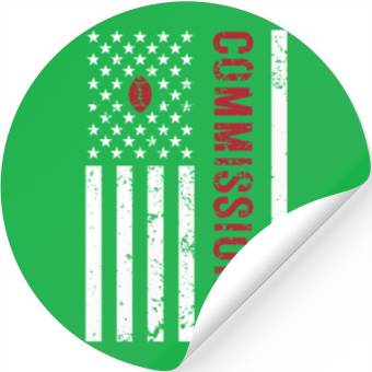 Discover American Flag Commissioner Stickers