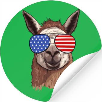 Discover Alpaca USA Sunglasses Stickers