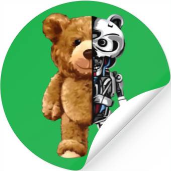 Discover Teddy bear X Robot Stickers