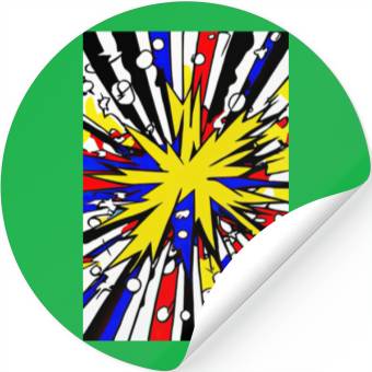 Discover Explosion Art - Comic Book Style Stickers
