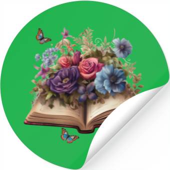 Discover Enchanting Gothic Floral Tome Stickers