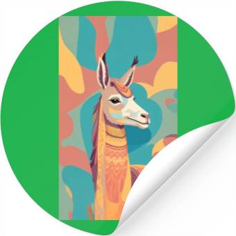 Discover Alpaca art Stickers