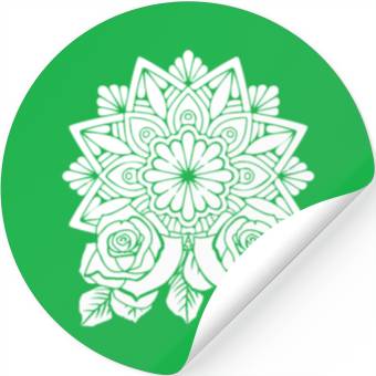 Discover Rose Gardening Mandala Stickers