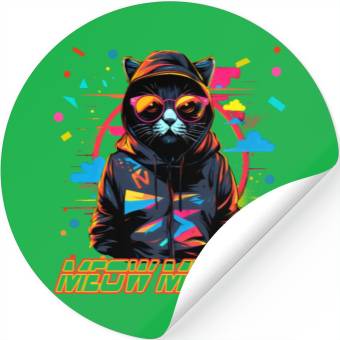 Discover 80s meow mixtape Stickers