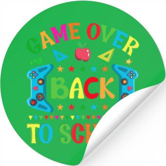 Discover Game over Back to school Stickers