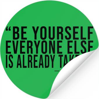 Discover Be yourself Stickers