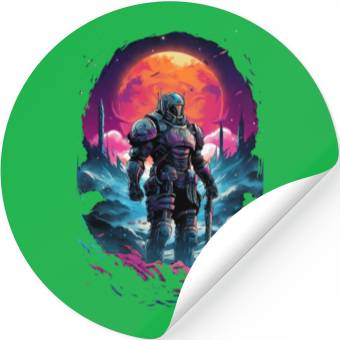 Discover Astro Knight Stickers