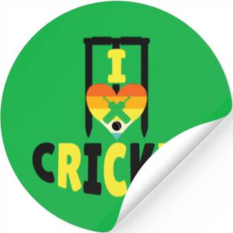Discover I Love Cricket Stickers