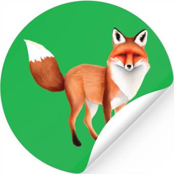 Discover Red Fox Stickers