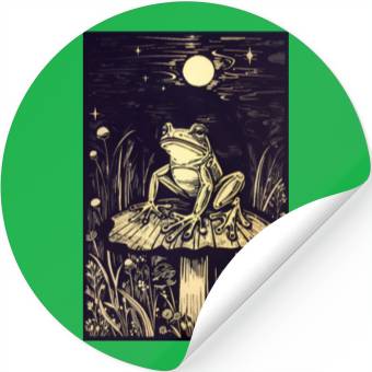 Discover Starry night frog Stickers