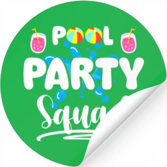 Discover Pool Swimming Relaxation Cool Stickers