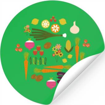 Discover Vegetable Herb Garden Stickers