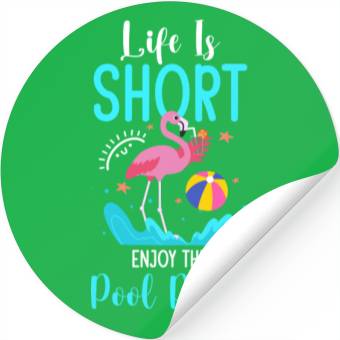 Discover Pool Pool Party Relaxation Summer Stickers