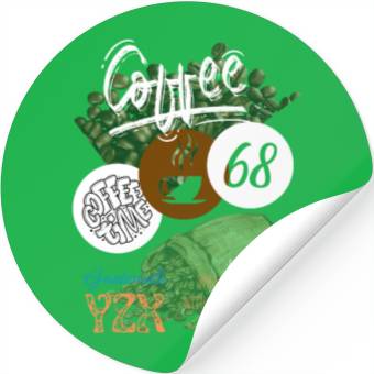 Discover Vintage coffee time Stickers
