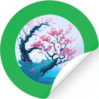 Discover Cherry blossoms tree Stickers