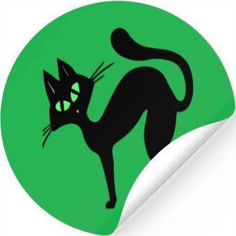Discover Black cat Stickers