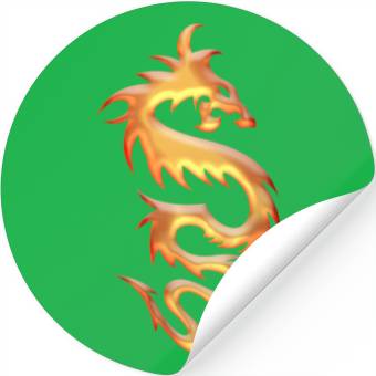 Discover Golden Dragon Stickers