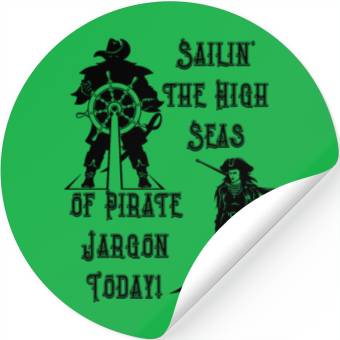Discover Pirate Jargon Day Stickers