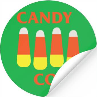 Discover Candy Corn Punk Stickers