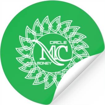 Discover Money Circle Logo Stickers