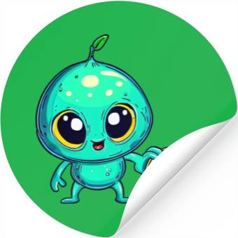 Discover Alien Fruit Magic: Sweet Lemon from Outer Space Stickers