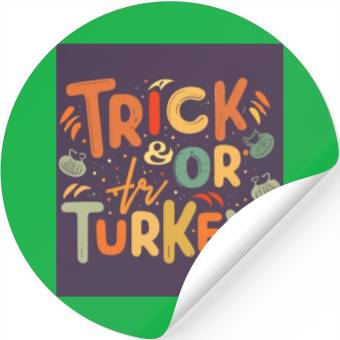 Discover trick or turkey Stickers