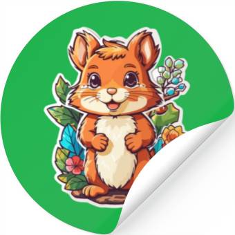 Discover Squirrel Kawaii Stickers