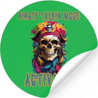 Discover Pirate Talkin Mode Activated Stickers