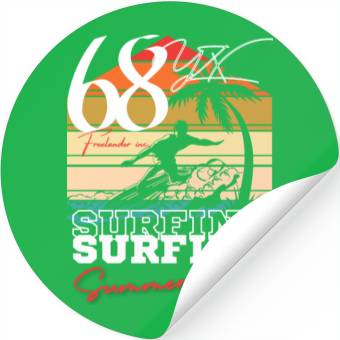 Discover Surfing summer vibes Stickers