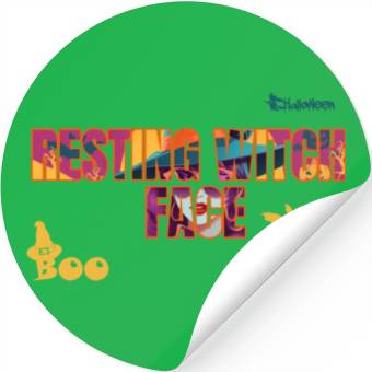 Discover Resting Witch Face Design Stickers
