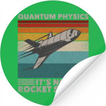 Discover Funny Retro 80´s Rocket Science Quantum Physics Stickers
