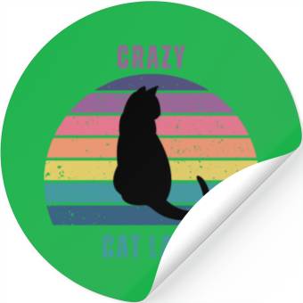 Discover crazy cat lady Stickers