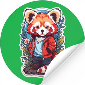 Discover Red Panda Kawaii Stickers