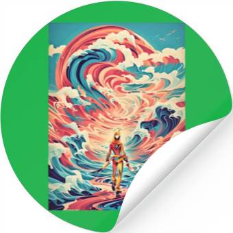 Discover Retro Wave Nostalgia Stickers